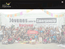 Tablet Screenshot of jovenesemergencia.org